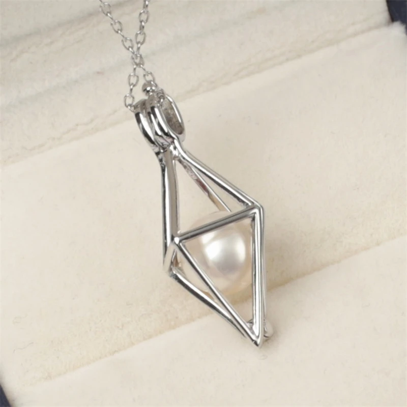 High quality jewelry making accessories for bead 925 sterling silver cage pendants