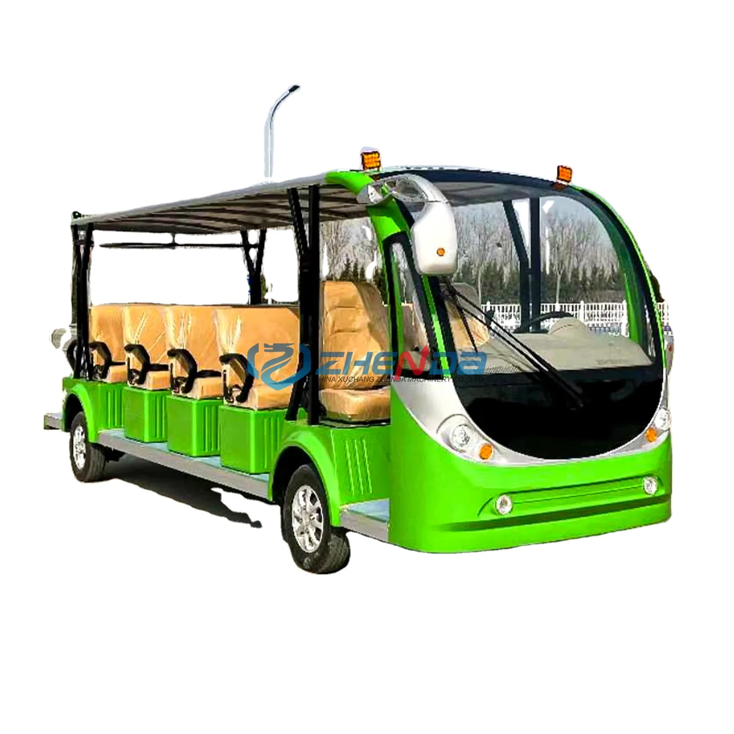 2024 Wholesale 14 Seater Electric School Sightseeing Bus Electric Tourist Bus Car for Sale