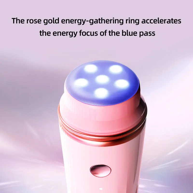 Hot sale Lifting skin face equipment 415nm blue light acne removal device home use travel use 5 seconds reminding beauty tool