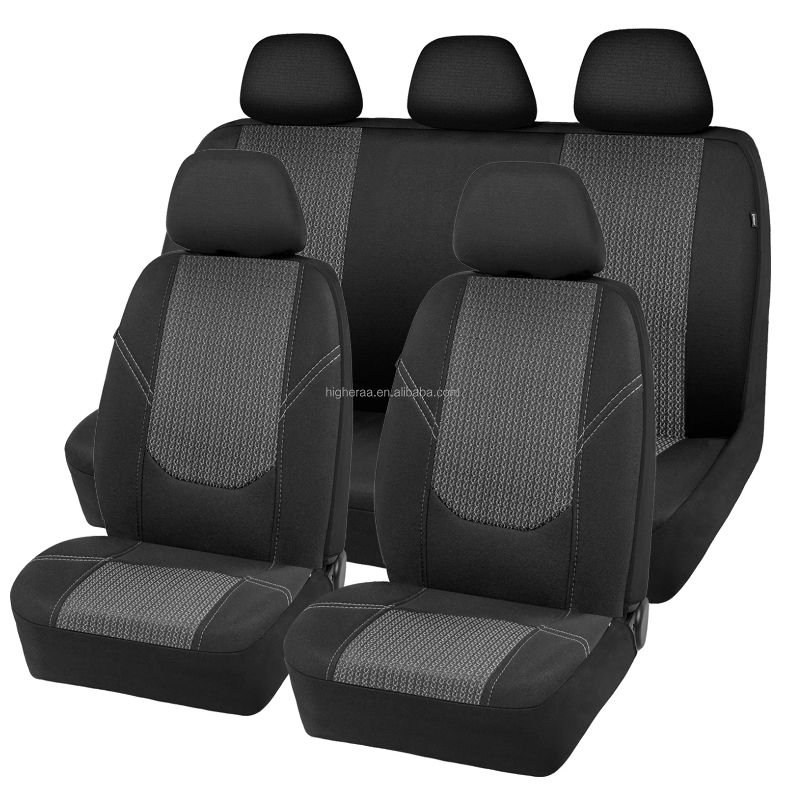
Higher Auto universal fit customized seat cover jacquard premium deluxe car seat cover 