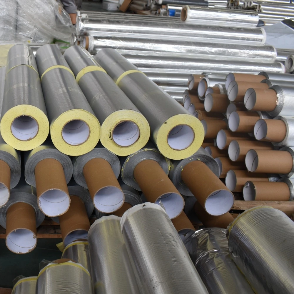 10m 15m waterproof tape heat resistant membrane aluminum foil butyl rubber jumbo roll for metal roof pond liner sealing