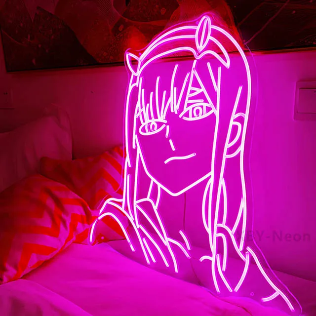 Soft Light Decorative Glass Tube Pvc Silicone Neon Led Light Strip Neon Lights Anime