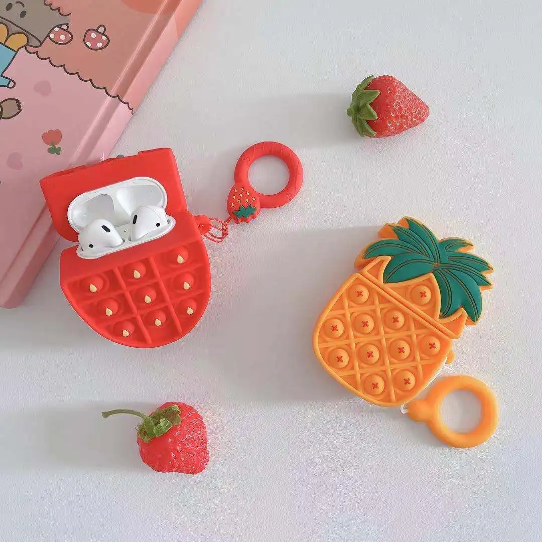 New Arrivals 3D Cute Fidget Toys Protective Cover For Airpods Pro Case Silicone Case For Airpod 3 Case