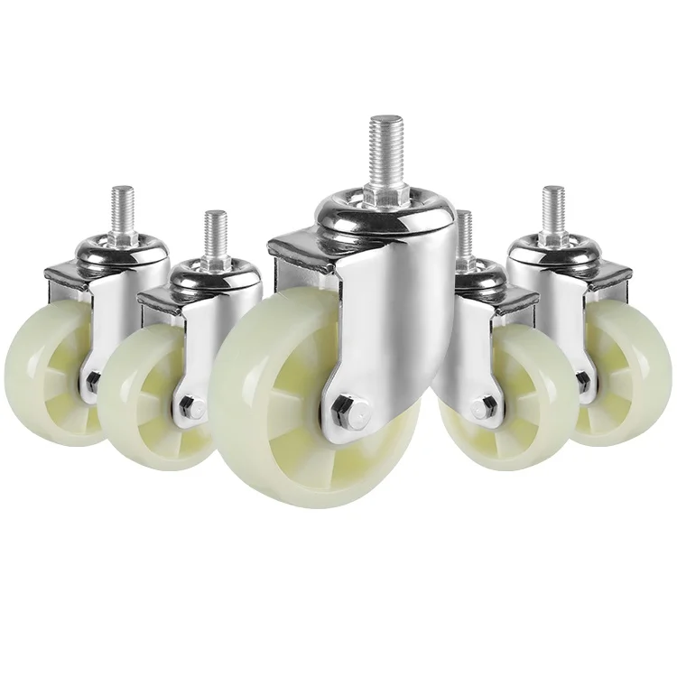 Industrial Caster Wheel 3/4/5/6 Inch Pp Caster Wheel With Double Bearings For Warehouse