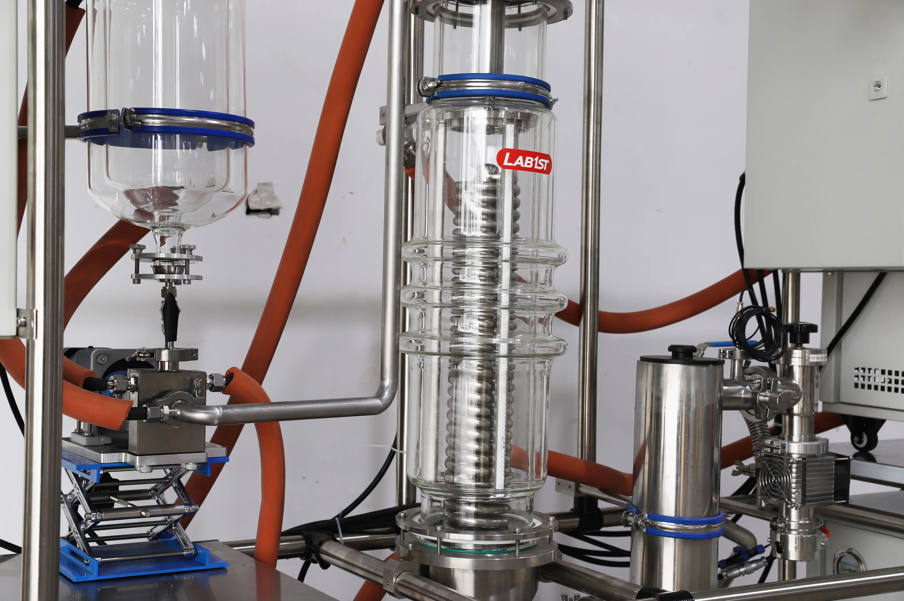 Lab1st wiped film cbd distillation evaporator oil system