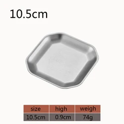 304 Stainless Steel Korean kimchi Horseradish Sauce Dish Plate