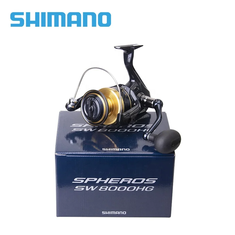 2021 SHIMANO SPHEROS SW 5000/6000/8000 Surf Spinning Fishing Reels 4 1BB Low Gear Ratio Jigging Trolling Saltwater Fishing Reel