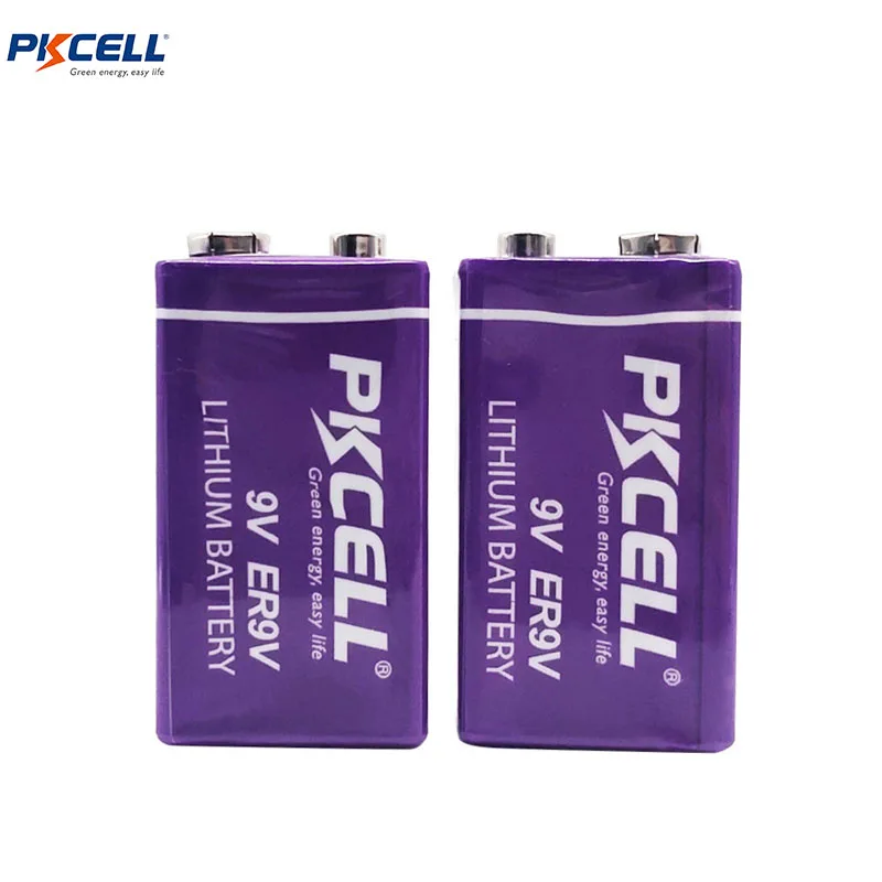 pkcell  primary Lithium Li-SOCl2 Battery ER9V 1200mah for Digital control machine