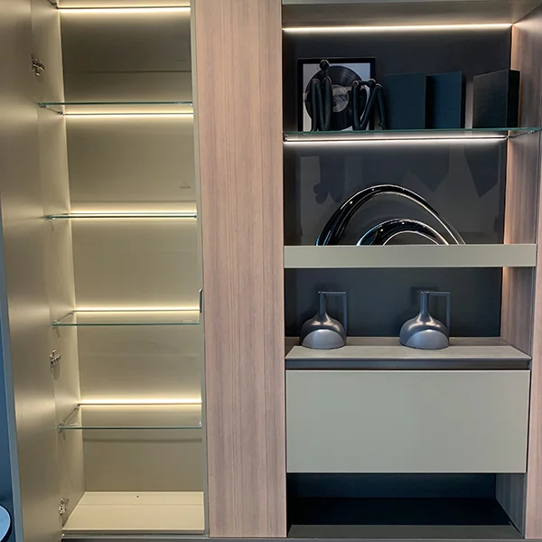Modern custom stainless steel TV cabinet from China top steel furniture company