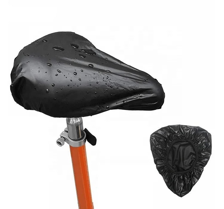 Bicycle saddle waterproof cover Bicycle seat PVC waterproof seat cover Hot pressure rain cover