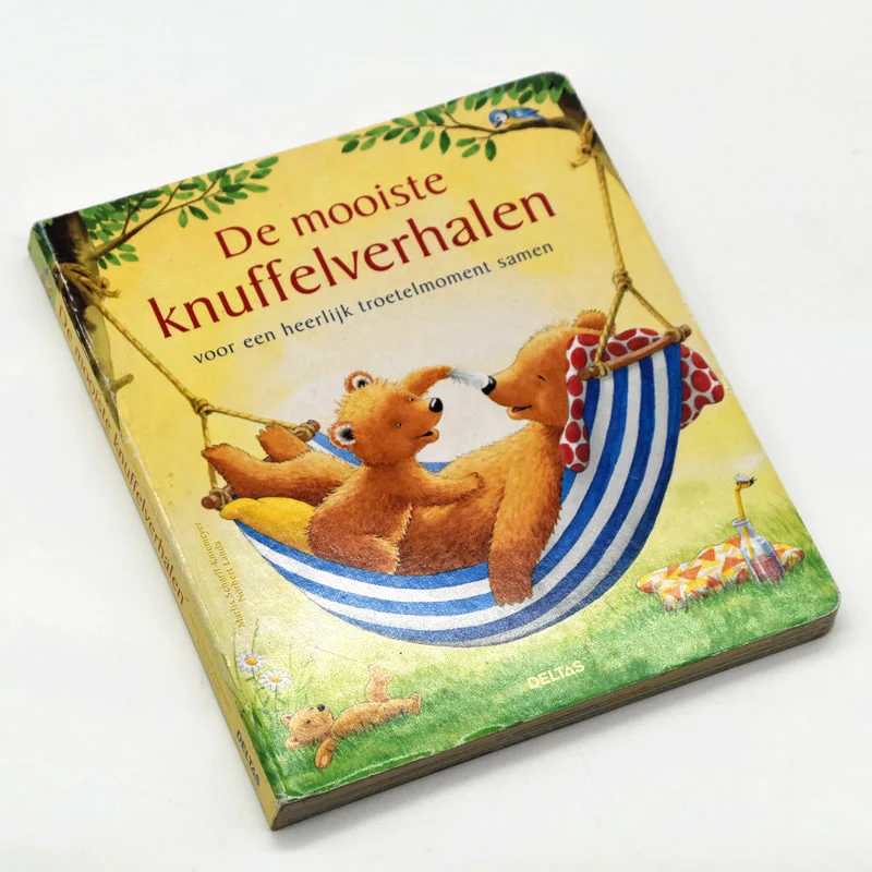  Цветная детская картонная книга с круглым углом от