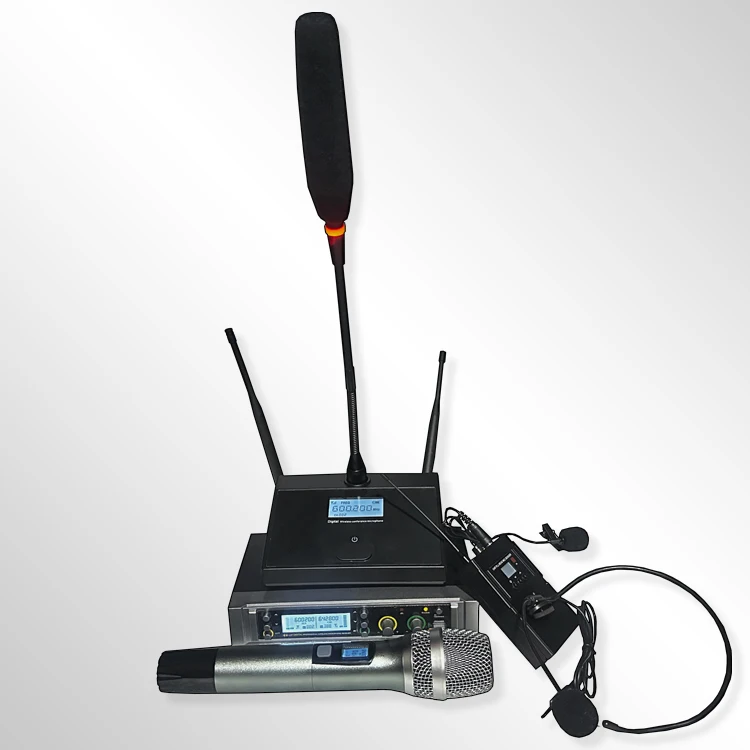 LS300U Multi-level anti-howling One with two U-band receiver FM stage wireless microphone Public Broadcasting Speech Conference