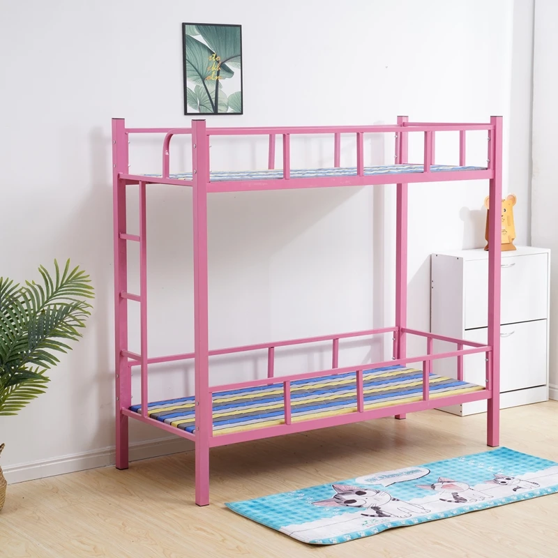 High quality can be customized school dormitory double over double steel bunk beds for adults