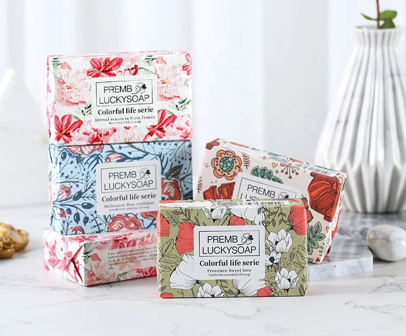 Custom Flower Natural Plant Based Organic Essential Oil Handmade Soap