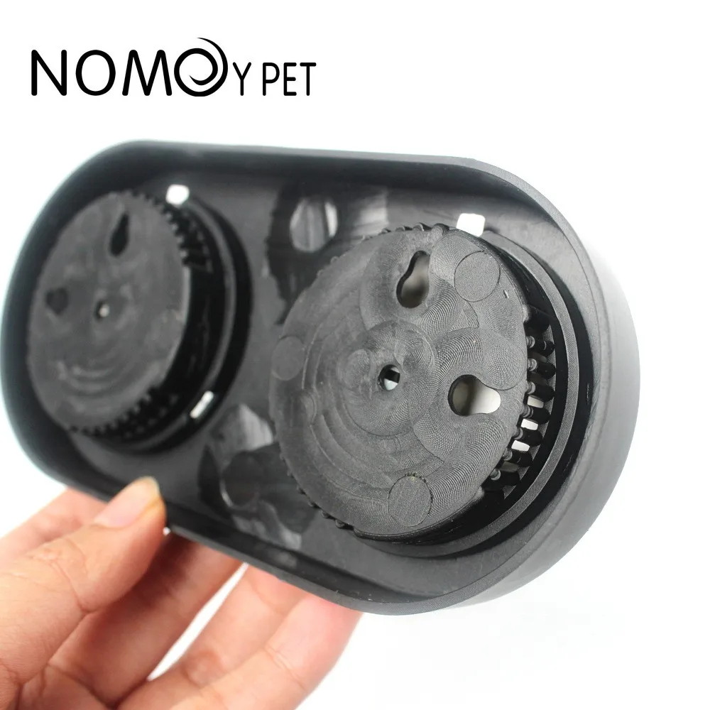 Black Plastic Double Dial Mechanical Induction Thermometer and Hygrometer for Reptile Terrariums