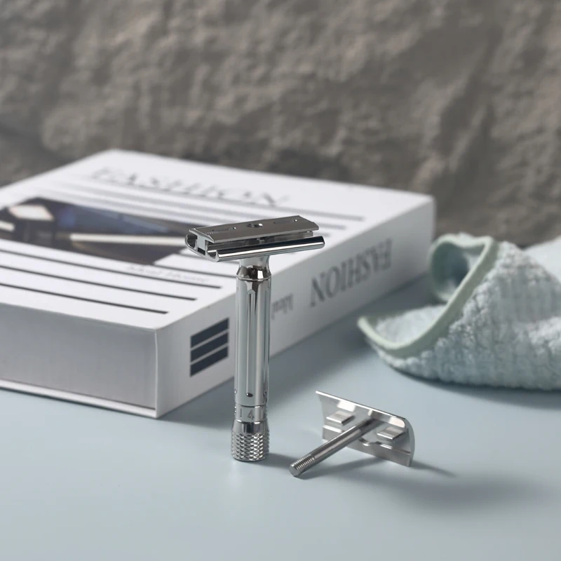 Yaqi Avanti Stainless Steel Adjustable Safety Razor for Men Double-Edged Razor for Face Use