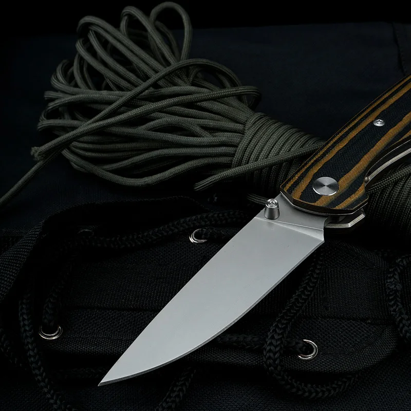 New G10 handle EDC Tool D2 Steel Blade Outdoor hunting knife Camping Folding Pocket Knives