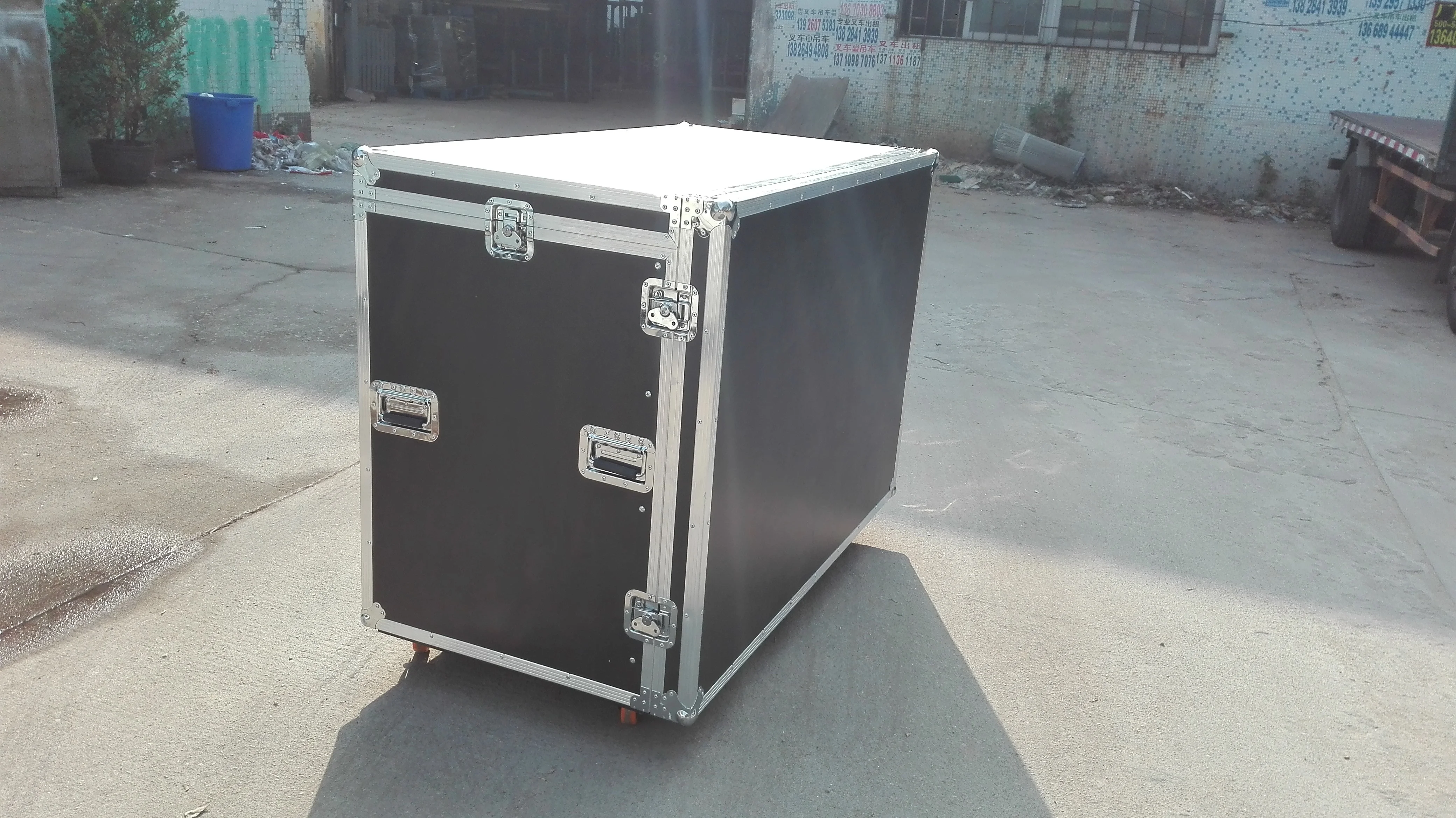 Sgaier Heavy Duty Tool Box 9U Rack Flight Cases Drawers With Side Table