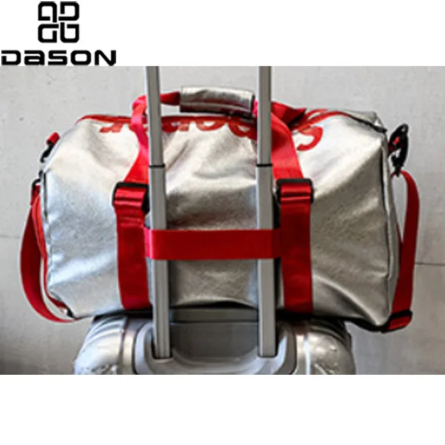 Custom Lightweight Leather Gym Sports Duffel Bag,Sports Travel Gym Carry-on Luggage with Shoulder Strap
