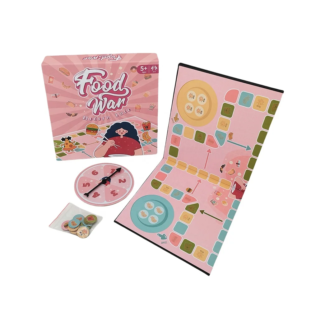 Factory Direct Good Price Custom Board Game Plastic Wooden Material Fun for Groups Printed for Playing