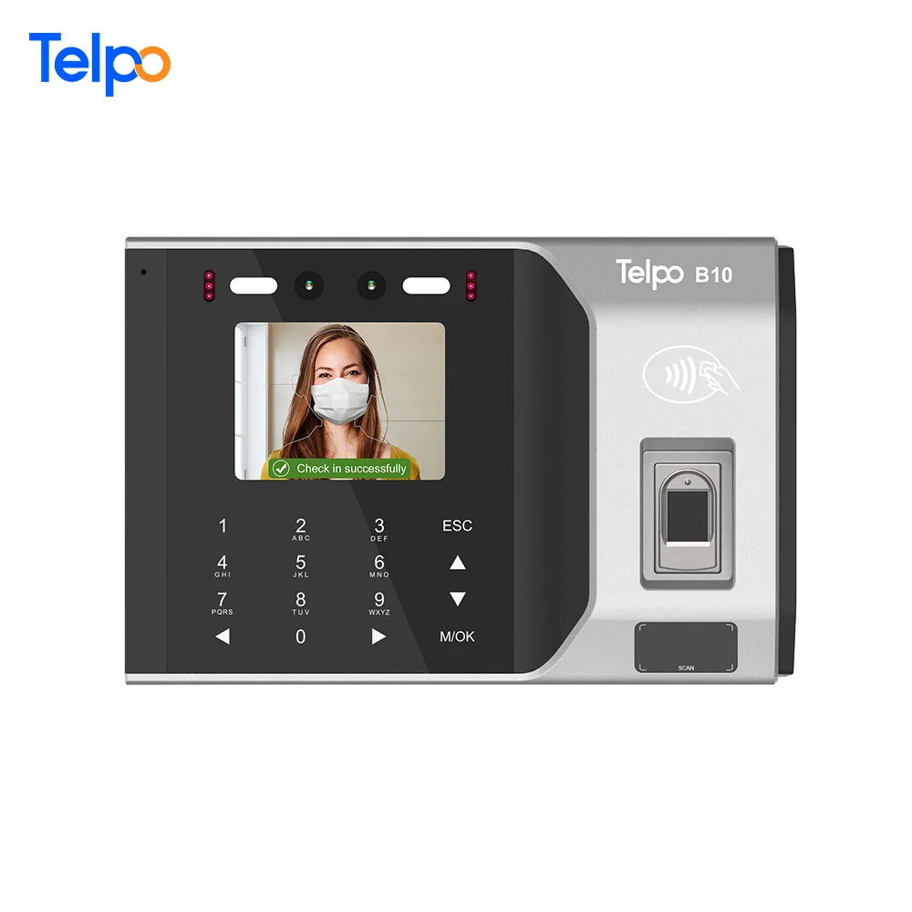  Telpo B10 устройство распознавания лиц отпечатков пальцев времени посещаемости с