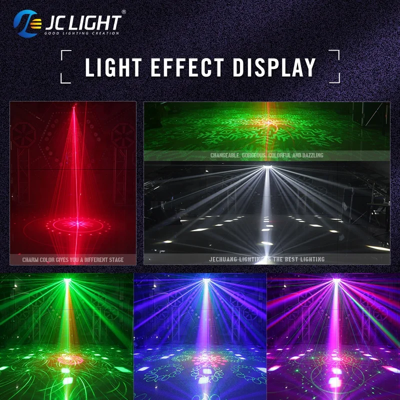 Remote Control 4 Layer Rgbw Led Beam Derby Lights Fury Led Effect Laser Stage Light Party Disco Laser Light