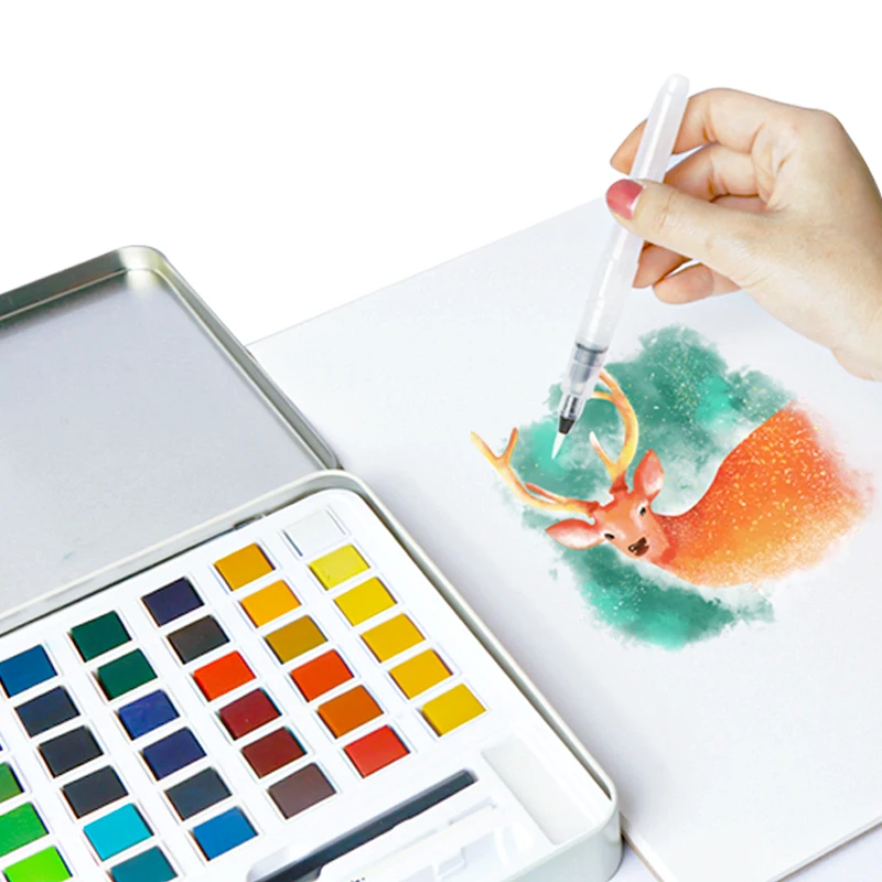 Hot Sale 36/48Colors Solid Watercolor Pan