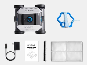 Роботизированный пылесос для бассейна WYBOT двойной сильный всасывающий порт 120 минут работы беспроводной идеально подходит бассейнов площадью до 1300 кв. Футов