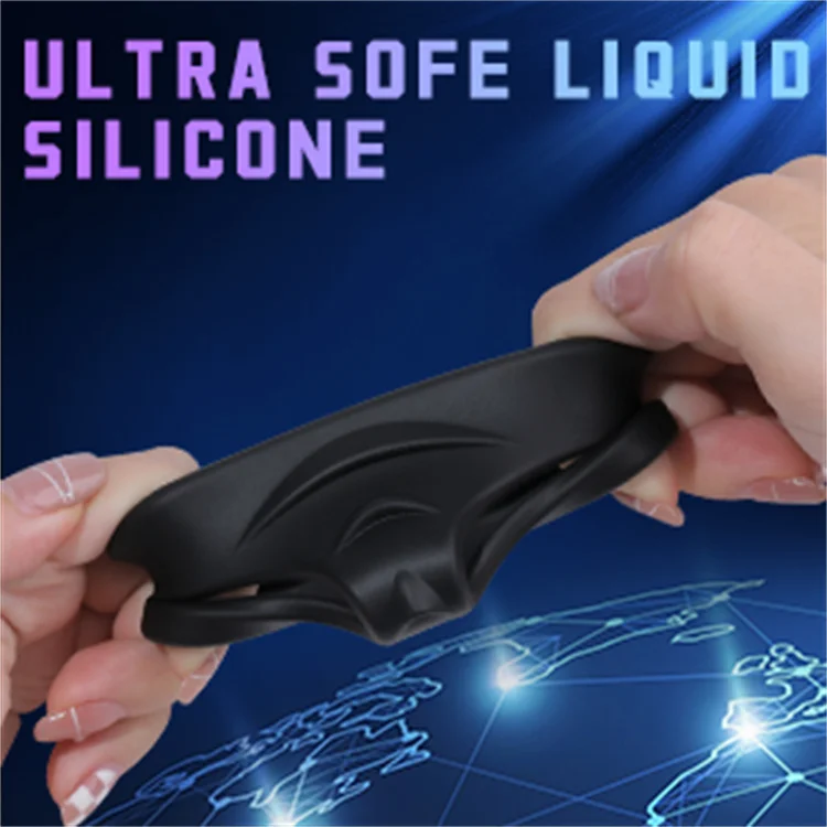 Liquid Silicone Cock Ring, Ultra Soft Premium Stretchy Penis Ring for Last Longer Harder Stronger Enhancing Sex Toy for Men