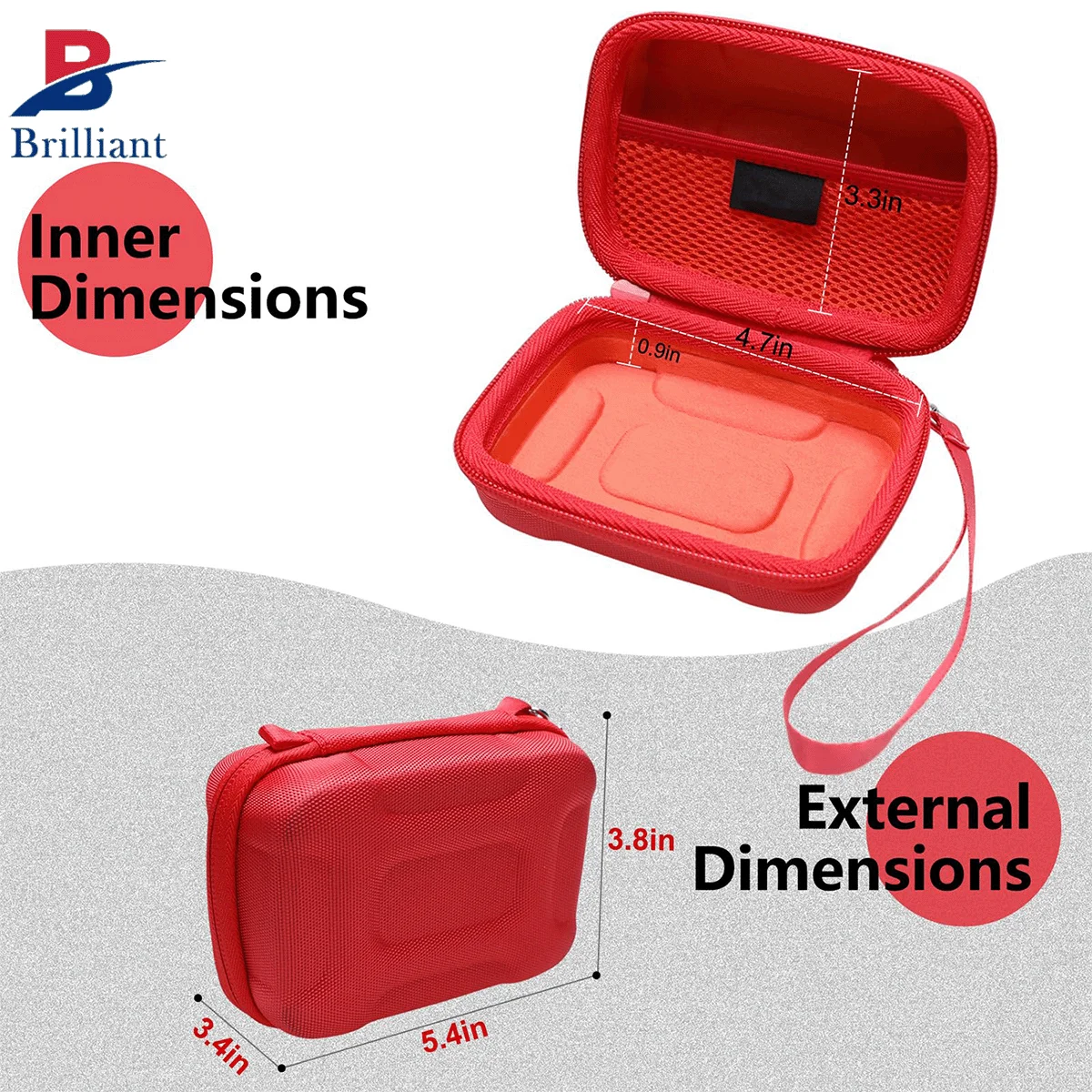 Brilliant Custom Waterproof EVA Hard Case For Olympus Tough TG-7 / TG-6 Underwater Digital Camera Eva Case For Children