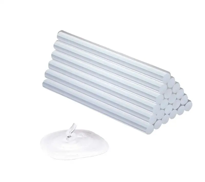 
Factory Directly Supply 11.2mm 7mm Diameter Transparent Silicone Hot Melt Glue Stick 
