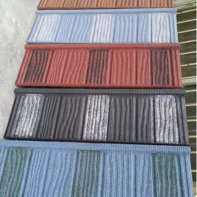 Colorful Stone Coated Metal Roof Tile Wooden Pattern Stone Coated Stone Coated Roofing Tile Metal