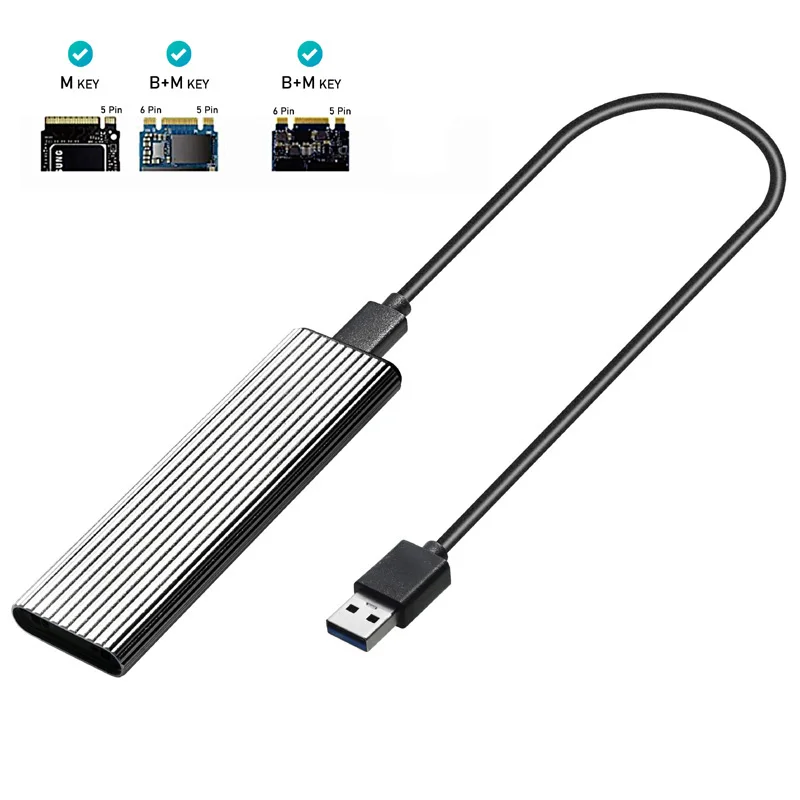 Корпус для жесткого диска Usb C 3 1 Gen 2 10 Гбит/с Nvme Pci-e и Sata