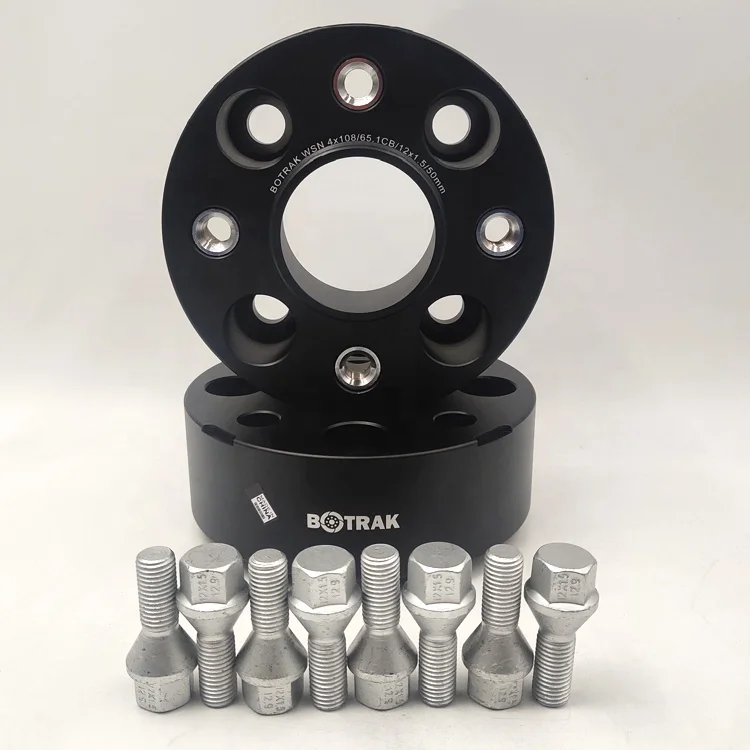 BOTRAK WSN 2 inch 50mm 4x108 wheel adapter spacers for Peugeot Partner Crossway 206+ 208 308 408 citroen C-Triomphe C3-XR opel