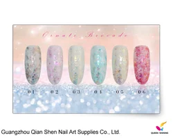QS nail art 6 шт./лот длительное наращивание Резьба акриловая пудра система стартовый комплект Набор для оптовой продажи