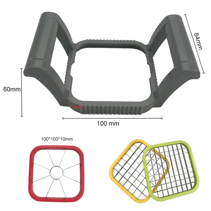 Food safe removable potatoes cutter fries multipurpose vegetable slicer 3 in 1