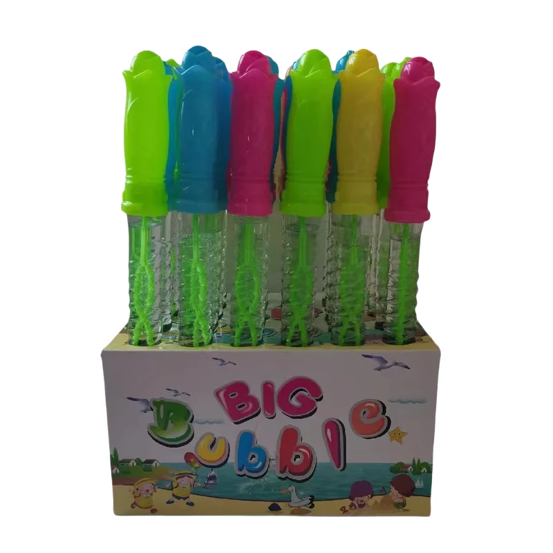 Hot Selling Cartoon Soap Bubble Toys with Wand Stick Blower Water Outdoor Summer Toy for Kids and Girls