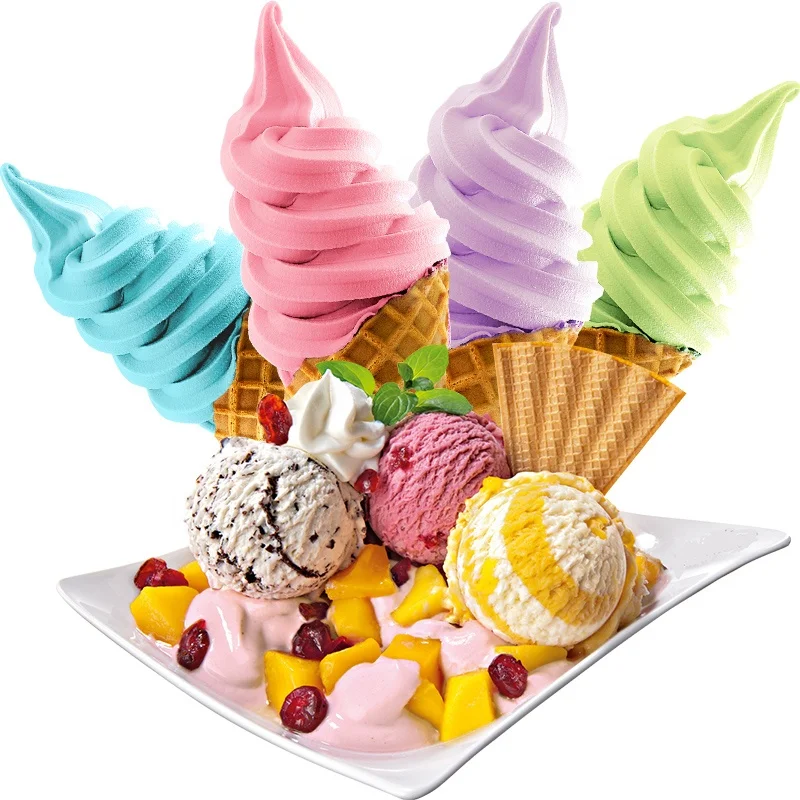 HALAL 1kg Taro Flavor Soft Serve Ice Cream Powder Mix for Ice Cream Shop