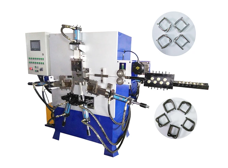 Automatic strapping seal buckle machine / metal wire buckle making machine