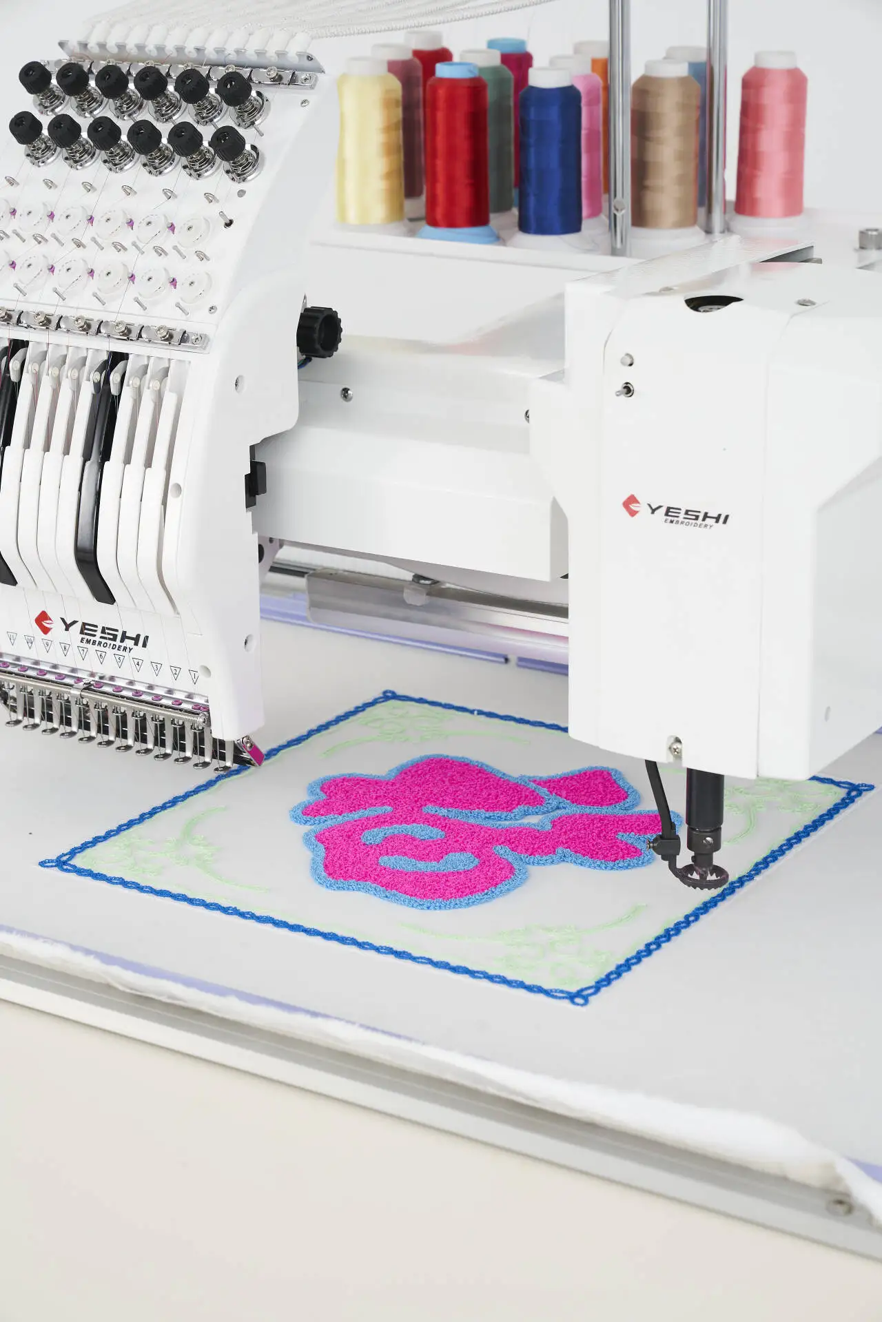 Factory Direct Sales High Quality 1 Head Automatic Computerized Chenille Embroidery Machine Mix Head(Flat+Cording)