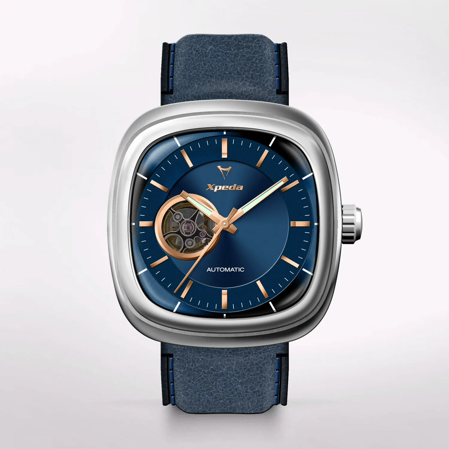 TIMEBOX TC882B custom luxury stainless steel automatic mechanical skeleton japan citizen seiko swiss eta movement watch for men