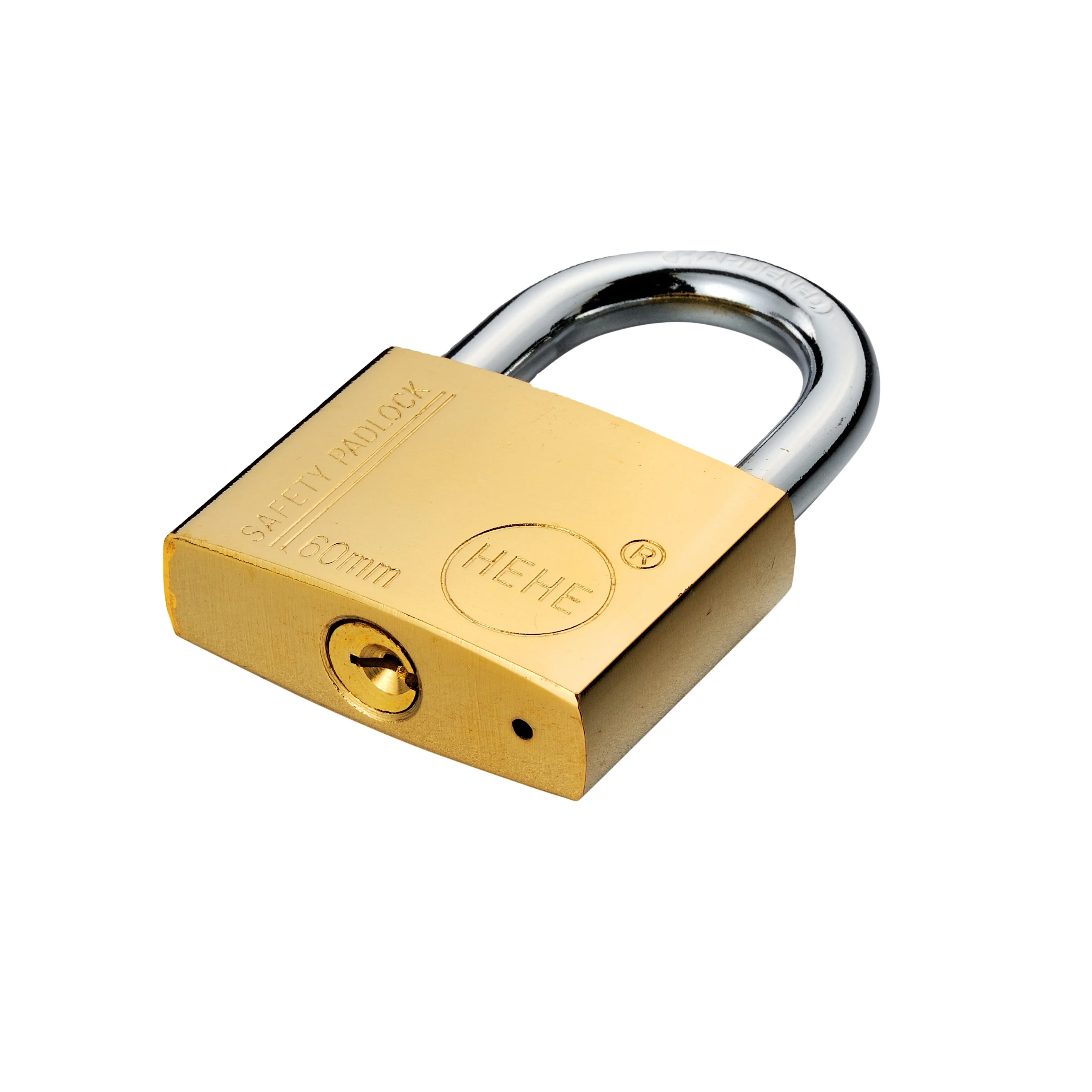 20mm Top Security Heavy Duty Brass Plated Short Shackle Golden/Yellow Color Iron Padlock(Normal Key)