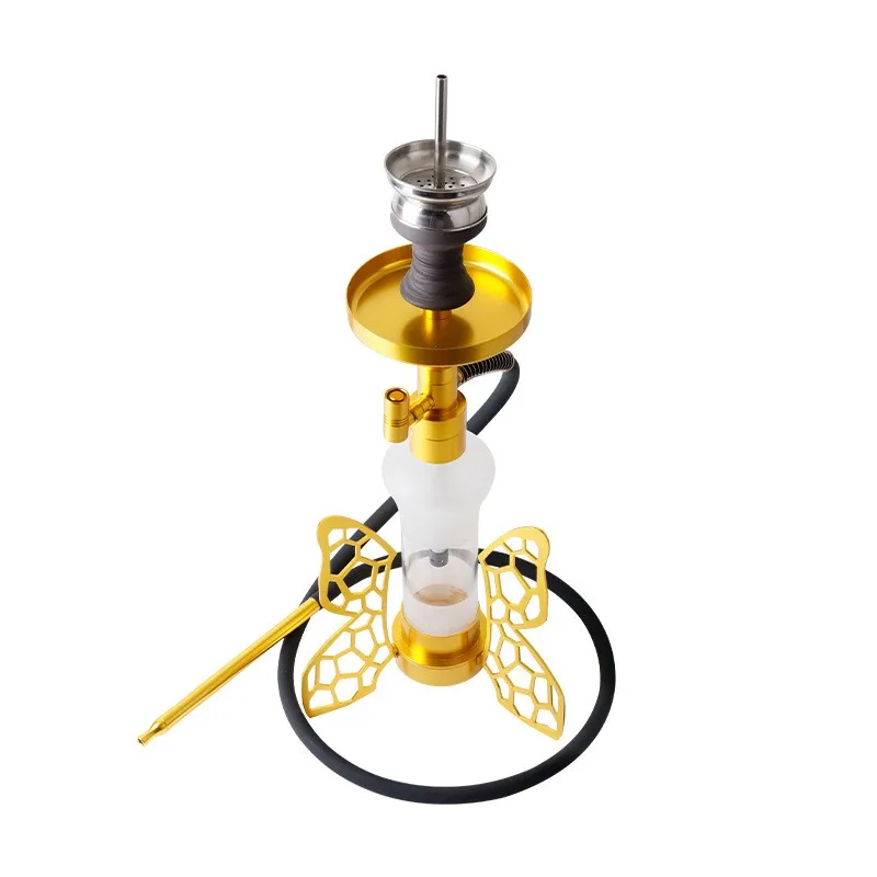 high quality wholesale BUTTERFLY Hookah ktv Shisha Hookah Hi-tech club Butterfly hookah and led light