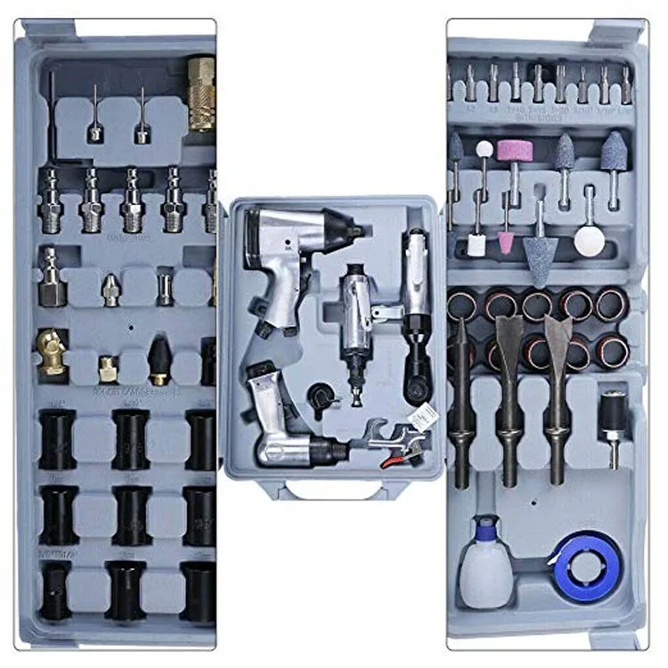 71Pcs Air Tool Kit For Repair Car Vehicle  Air wrench air die grinder Ratchet wrench Combination suit