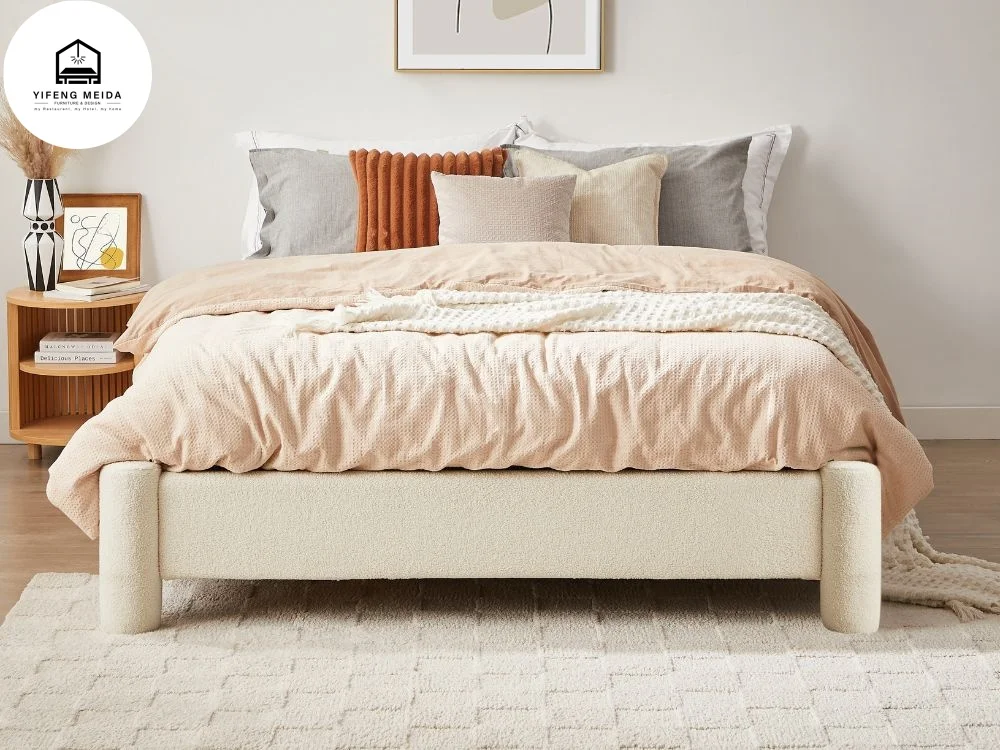 pine style queen bed frame antique   minimalism home furniture  MDF  durable bed frame king  bed frame queen ASH WOOD