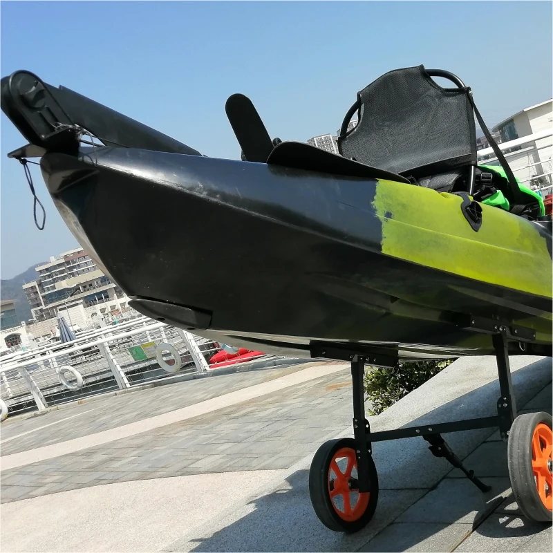 2023 hot sell single sit on lightweight foot metal paddle kayak for fishing