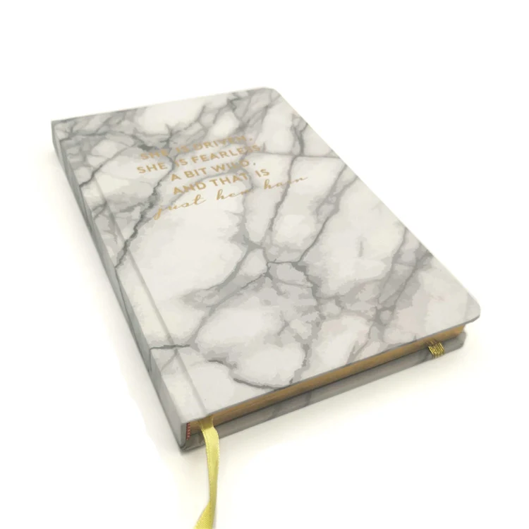 Custom Marble design Hardcover A5 waterproof stone paper notebook