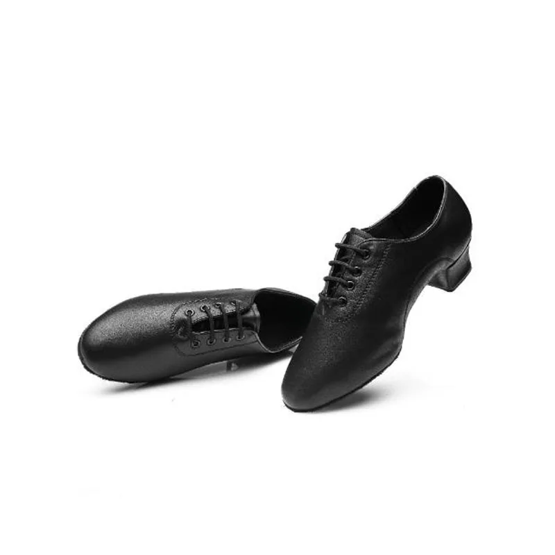 Low Price Latin Dance Shoes Soft Sole PU Kids Boy Ballroom Practice Men Latin Dancing Waltz Shoes