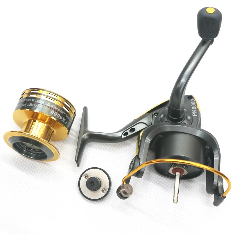 
Wholesale rotating fishing reel with CNC metal rocker 5.2:1 