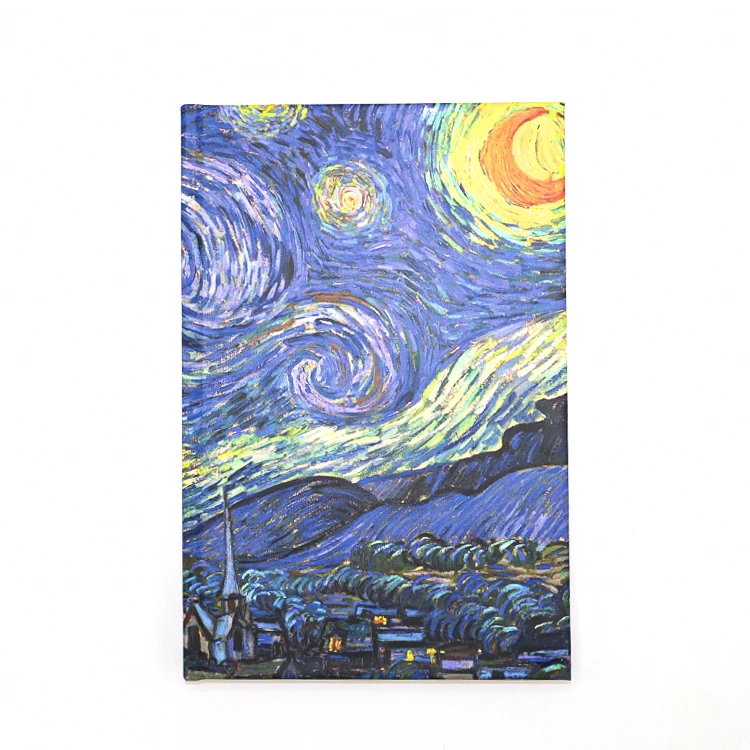 low moq custom student notebooks & writing pads hard-cover lamination A5 diary with custom logo